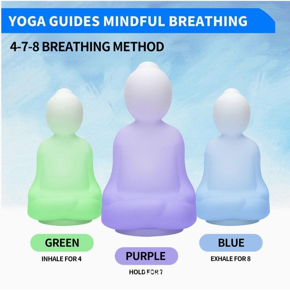 2 In 1 Meditation Breathing Light for Stress Anxiety Relief